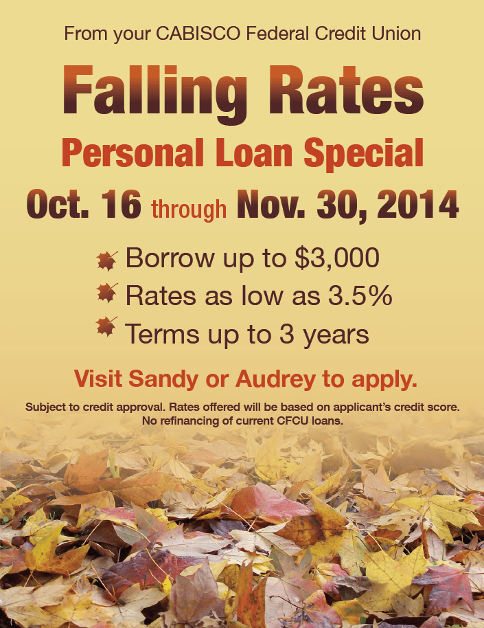 Credit Union Flyer Fall 2014