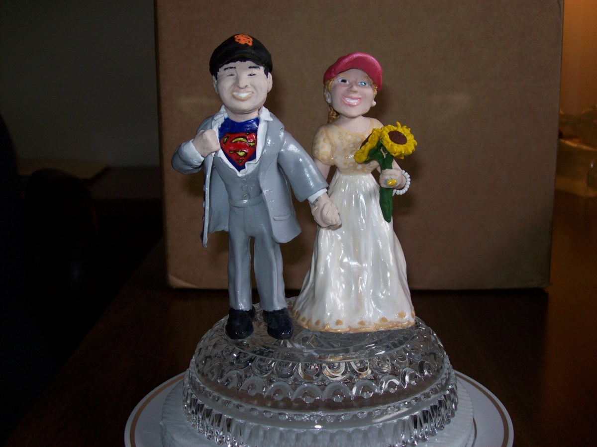 Bride and Groom Wedding Cake top in Hendersonville North Carolina