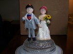 Bride and Groom Wedding Cake top in Hendersonville North Carolina