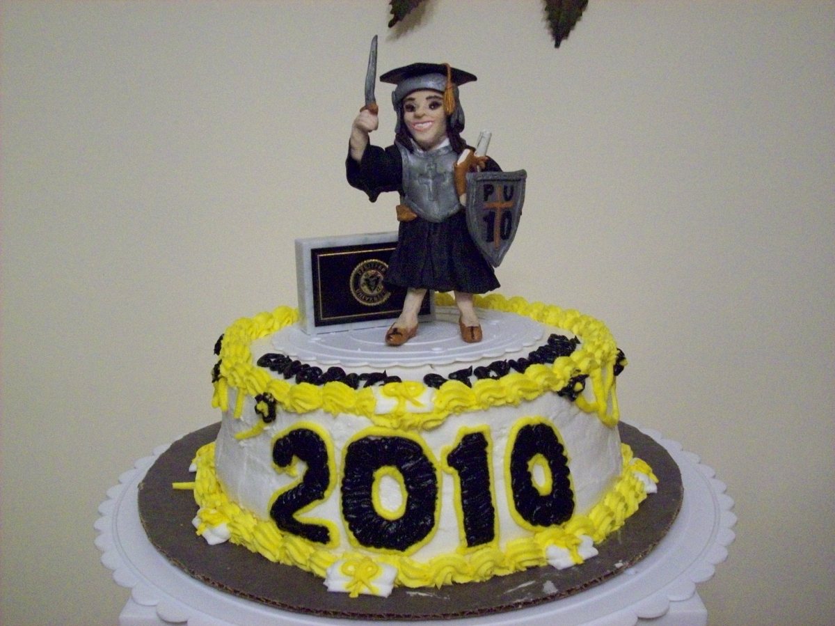 Armor of God Female Graduation Cake Topper