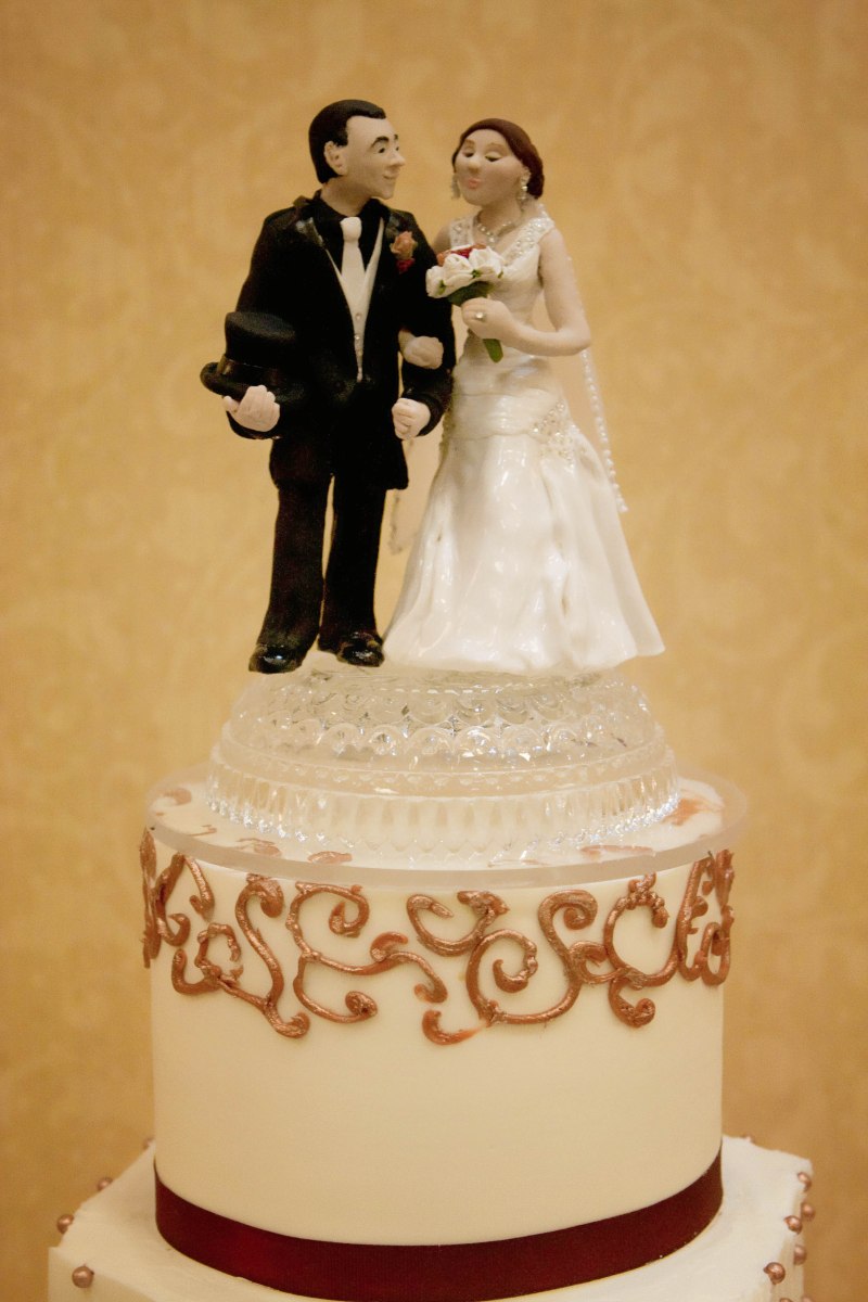 Bride and Groom Wedding Cake top in Concord North Carolina