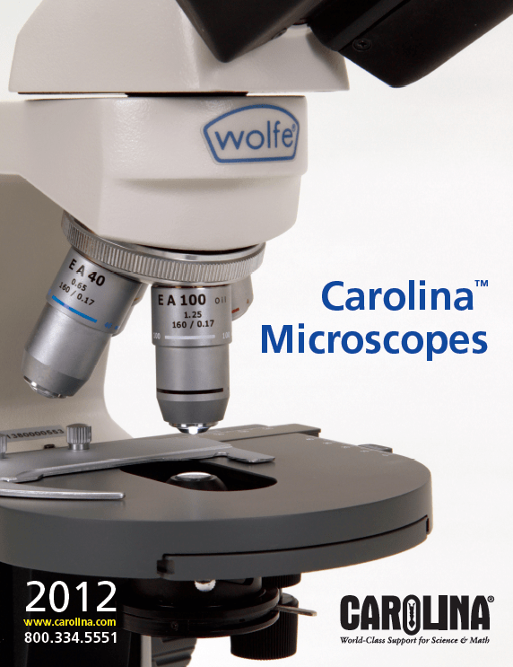 Carolina Microscopes 2012 Catalog Cover
