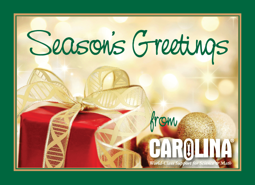General View of the end of the year holiday greeting card for Carolina Biological Supply Company