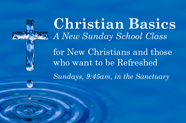 Image designed for web home page for a new class